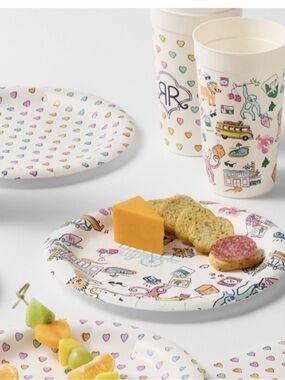 Roller rabbit x target Lot: cups & plates